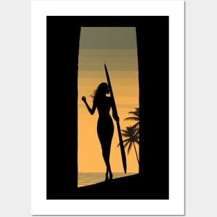 Surfer Girl Posters and Art